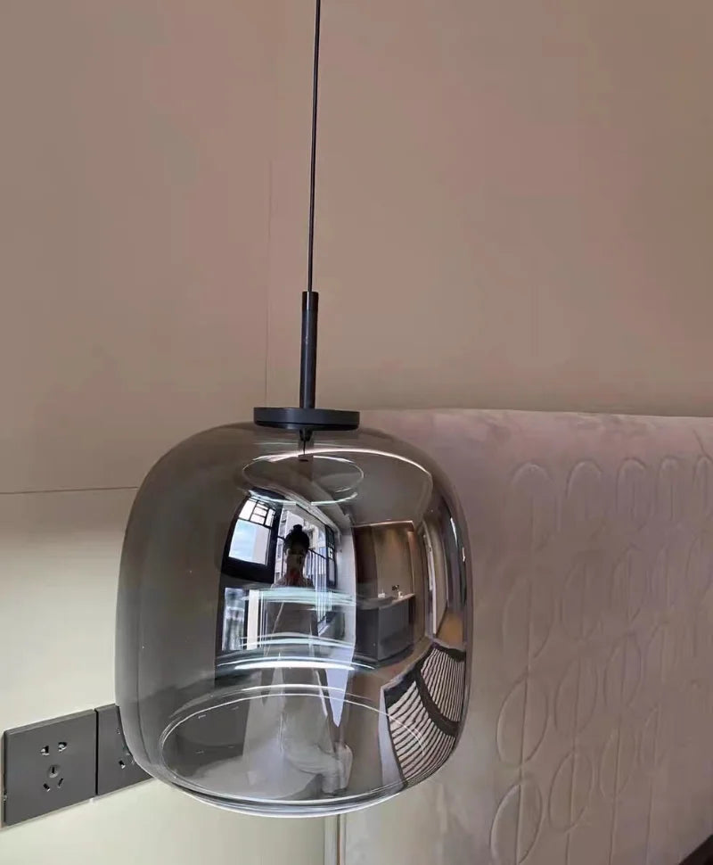 Glass LED Pendant Light for Kitchen, Restaurant, Hanging Lamp, Modern Bedroom, Bedside Shop Decoration, Ceiling Chandeliers, Lustres Decor
