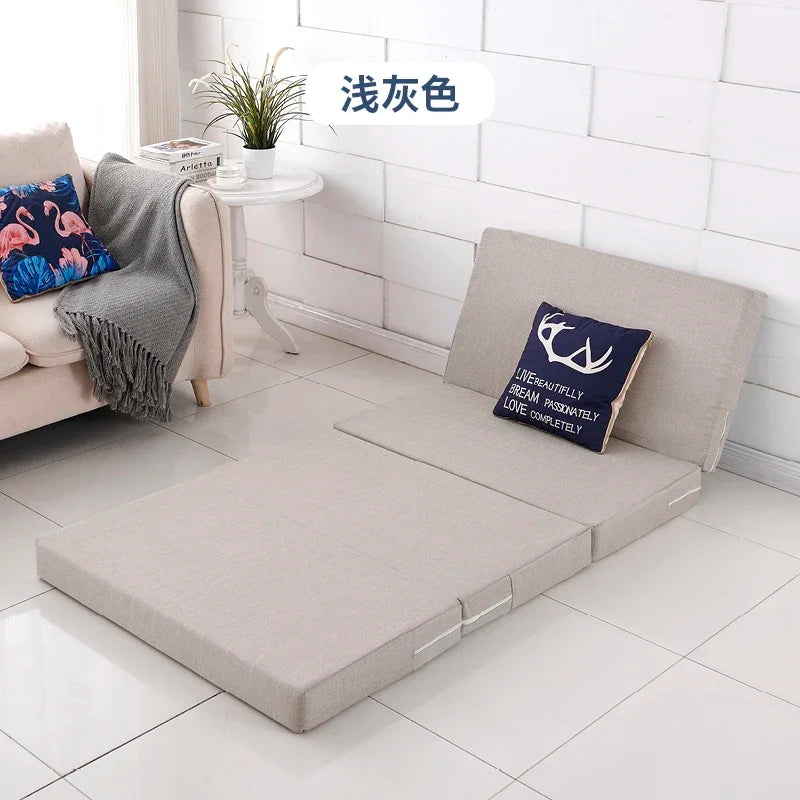 Compact Memory Foam Folding Mattress Office Nap Bed Compact Tatami Yoga Mat Foldable Sponge Mattress Portable Single Bed for Eas