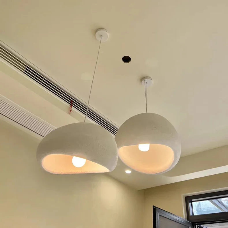 Nordic Minimalist Wabi Sabi Wind E27 LED Chandelier for Dining Room Pendant Lights Modern Bedroom Bar Loft Hanging Lamps Fixture