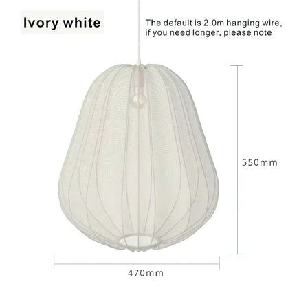 Bolia Balloon Fabric Ceiling Lamps Silk White Ivory Lantern Chandelier Pendant Living Room Bedroom Restaurant Home Decorations