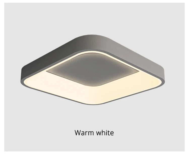 White Grey Modern led Ceiling Lights For Living Room Bedroom Dining Room dimmable Lamp indoor round sqaure Fixtures Lustres