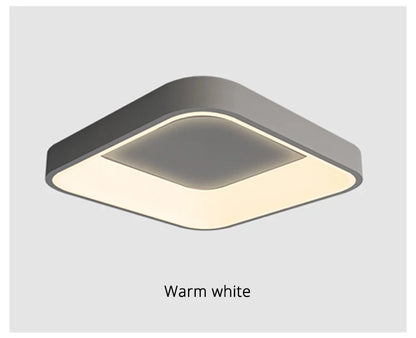 White Grey Modern led Ceiling Lights For Living Room Bedroom Dining Room dimmable Lamp indoor round sqaure Fixtures Lustres