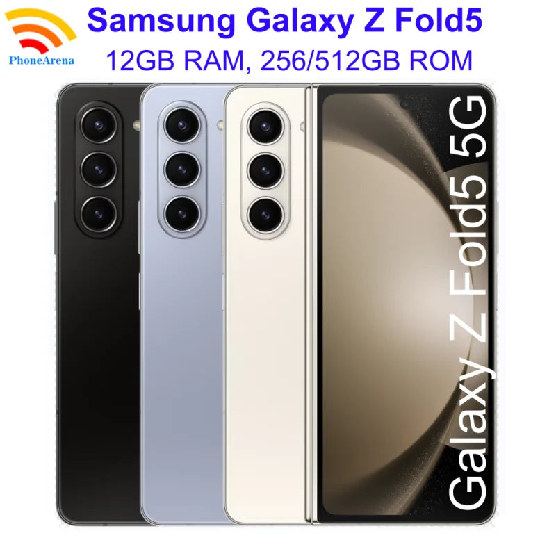Samsung Galaxy Z Fold 5 Fold5 5G F946B F946U1 F946N 7.6" 12GB 256/512GB Snapdragon NFC Foldable Original 99% New Cell Phone