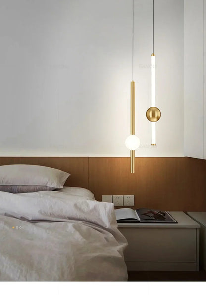 Modern Simple LED Pendant Lamp Living Room Bedroom Bedside TV Background Kitchen Island Restaurant Home Decor Lighting Fixture