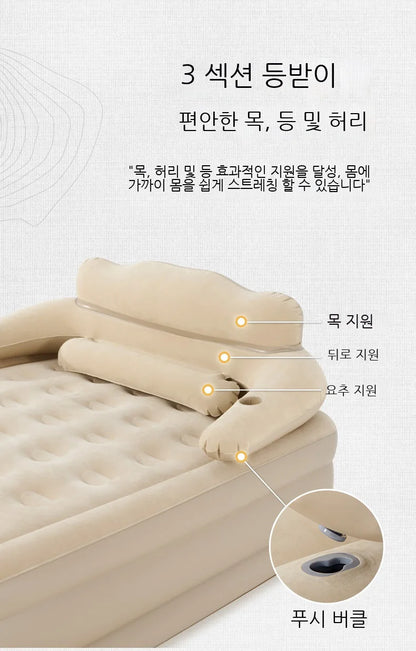 Lohascamping double Self-inflating Mattress Thick 40cm Compact Folding Camping Mattress Sleeping Bed Pad  Air bed Mat floor