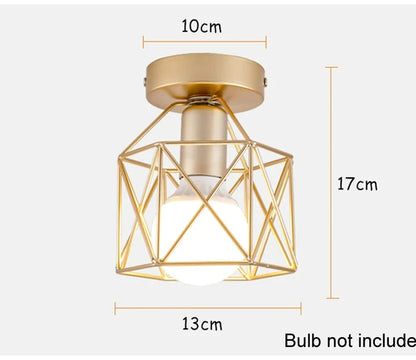 Industrial Pendant Light Adjustable Hanging Lamp for Ceiling Light Fixture Metal Cage Chandelier Lighting for Island Dining Room