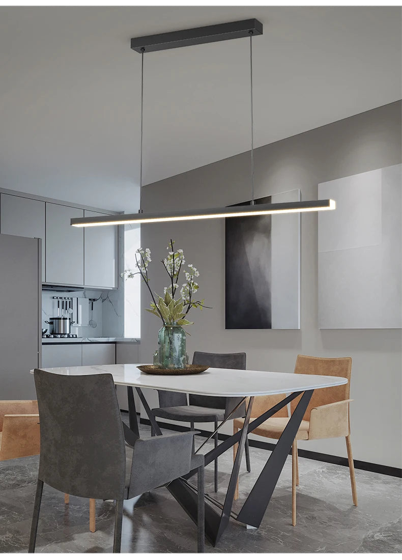 Modern Led Minimalist Long Pendant Lights For Home Villa Living Bedroom Dining Room Study Indoor Lighting Decoration Lamps