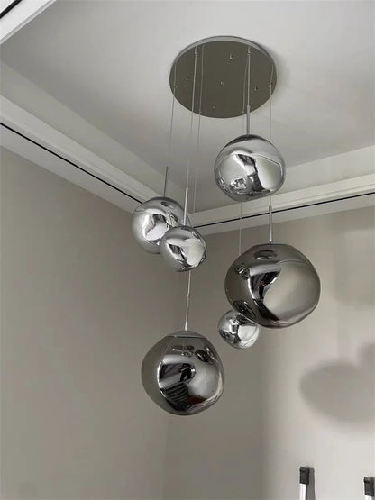 Nordic Lava Loft LED Pendant Light Modern Light PVC Lighting Living Room Indoor Decor Home Fixtures Kitchen Hanging Pendant Lamp