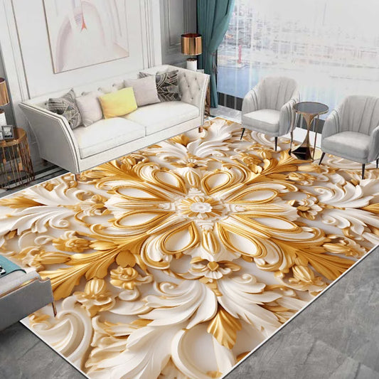 European Style Flower Carpet for Living Room Home Luxury Large Area Soft Rug for Bedroom Decor Non-slip Floor Mat Ковер Tapis