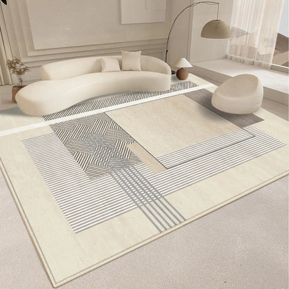 Modern Style Living Room Decoration Line Carpet Fluffy Soft Rugs for Bedroom Abstract Design Plush Rug Home Thickened Floor Mat