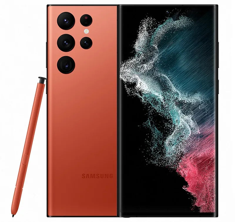 Samsung Galaxy S22 Ultra 5G S908U1 6.8" OLED 8/12GB RAM 128/256/512GB/1TB ROM Snapdragon NFC S22U eSIM Original  Phone