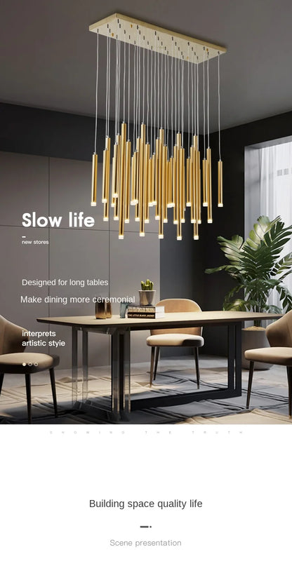 Modern Minimalist Led Dining Room Chandelier Nordic Luxury Living Room Lights Kitchen Island Dining Table Decorative Lamps