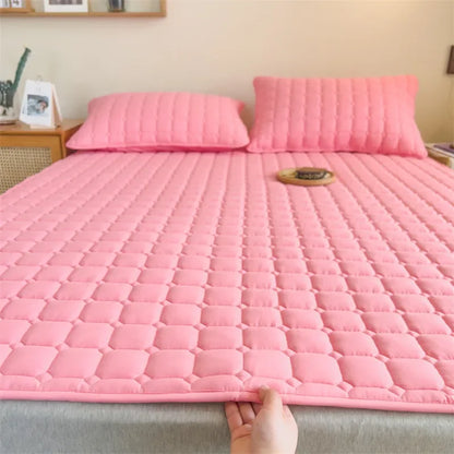 Green Tea Mattress Topper Cooling Pad Ultra-Soft and Breathable Bed Mattress Cover with Deep Pocket Foldable Tatami Floor 매트리스