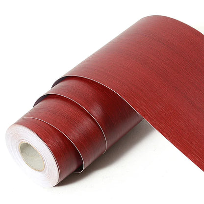 5M Skirting Line Wall Sticker Imitation Wood Pattern Self-adhesive PVC Sticker Living Room Corner Decals