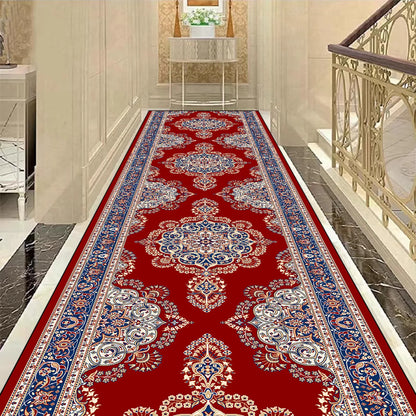 Golden Luxury Long Corridor Carpet Large Area Passageway Non-slip Rugs Washable Porch Entry Doormat Living Room Decoration Mats