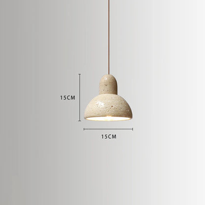 Yellow cave stone wabi-Sabi wind bedroom bedside chandelier Creative cream style homestayretro medieval restaurant small chandel