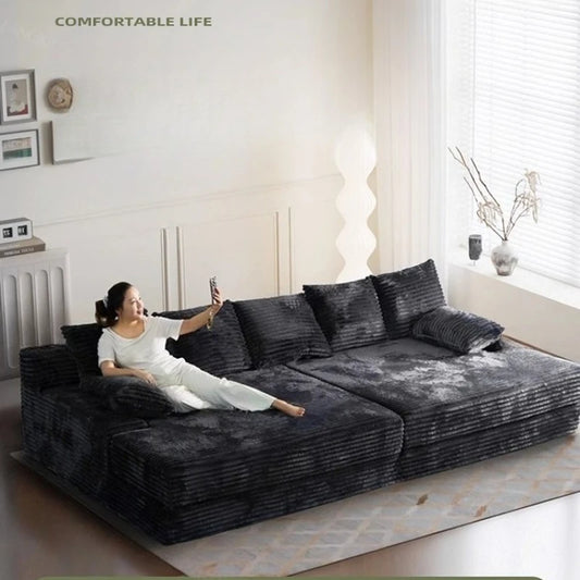 Bed Luxury European Sofa Armrest Adults Villa Floor Vacuum Compressed Couch Living Room Recliner Divano Sottovuoto Furniture