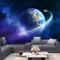 Mysterious Universe Space Starry Sky Blue Star Art Tapestry Wall Hanging Psychedelic Tapestry for Bedroom Living Room Decoration