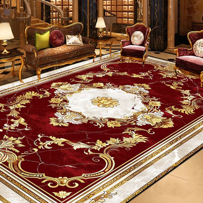 Gorgeous Retro European Carpet Living Room Large Area Decoration Sofa Area Rugs for Bedroom Cloakroom Non-slip Floor Mats