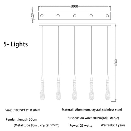 Modern crystal light chandelier for staircase large gold drop design led cristal lamp long villa lobby hanging lighting fixture