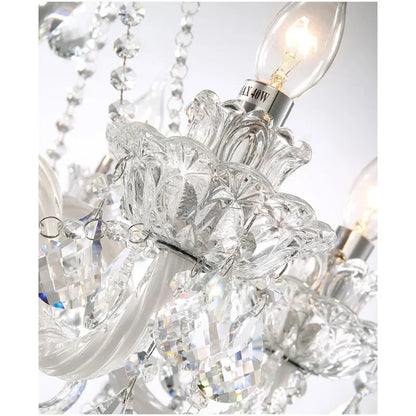 Luxury Home Crystal Chandeliers Villa Lighting for Living Room Decorate Ceiling Pendant Lamps Indoor Hanging Led Lights Fixture