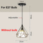 Led Pendant Lights for Dining Room Kitchen Modern Led Chandelier Ceiling Lamp Indoor Hanging Lighting Fixture for E27 Lamp Bulb