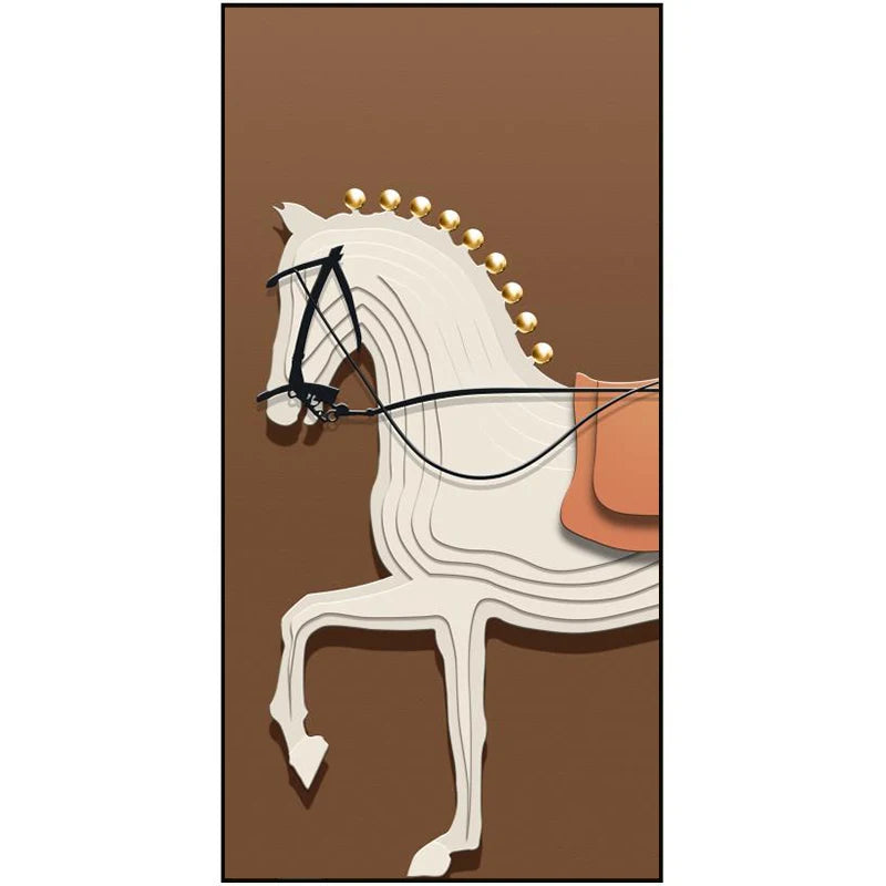 Modern Luxury Horses Canvas Posters and Prints Wall Art Entrance Decorative Painting Porch Living Room Home Decor Cuadros