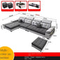 Gray Large Wood Sofas Filler Waterproof Design Lazy Lounges Puffs Couch Salon Recliner Luxury Canape Salon Furniture Home
