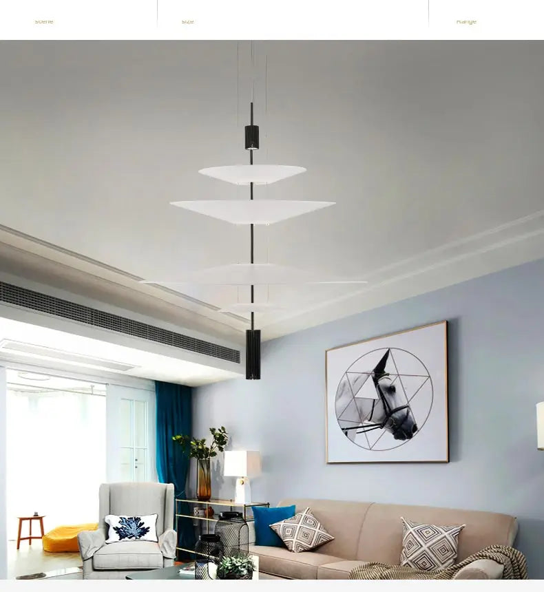 SANDYHA Modern Flying Saucer Style Chandeliers House Home Decor Led Pendant Lamps Kitchen Living Room Bedroom Interior Lighting