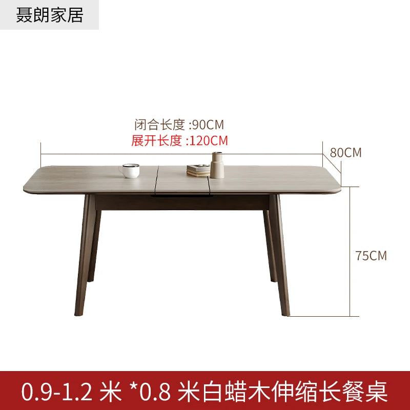 Cafe Table Living Room Dining Wooden Expandable Simple Island Luxury Kitchen Garden Home Furniture Mesas Comedor Craft Bar JGY