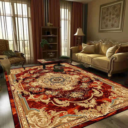 European Style Large Size Carpets for Living Room Decorative Household Rug for Bed Room Washable Non-slip Floor Mat Customizable