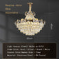 2024 Modern Large Luxury Living Room Chandeliers for Staircase Designer Crystal Pendant Lamps Home Decor Lighting Lustre Fixture