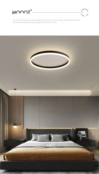 Modern LED Ceiling Lamp Chandelier for Living Dining Room Kitchen Bedroom Nordic Simple Round Home Decor Lighting Fixture Luster