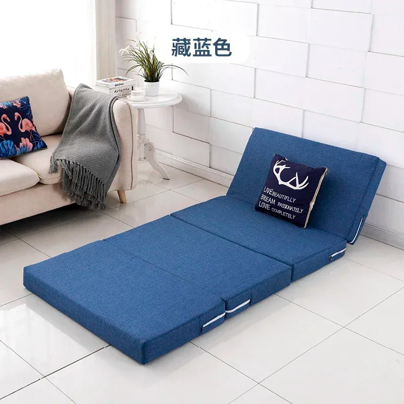 Memory Foam Folding Mattress Office Nap Bed Compact Tatami Yoga Mat Foldable Sponge Mattress Portable Single Bed for Easy