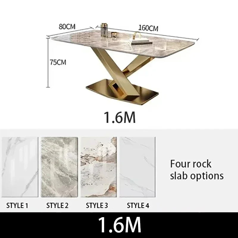 Luxury Dining Table Manger Chair Set Living Room Console Table Dressing Gold Space Savers Multifunction Yemek Masaları Furniture