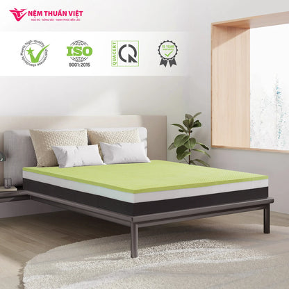 King Size Skin-Friendly Eco Friendly Massage Hybrid Natural Latex With Memory Foam Mattress Elastic Hotels Factory in VietNam