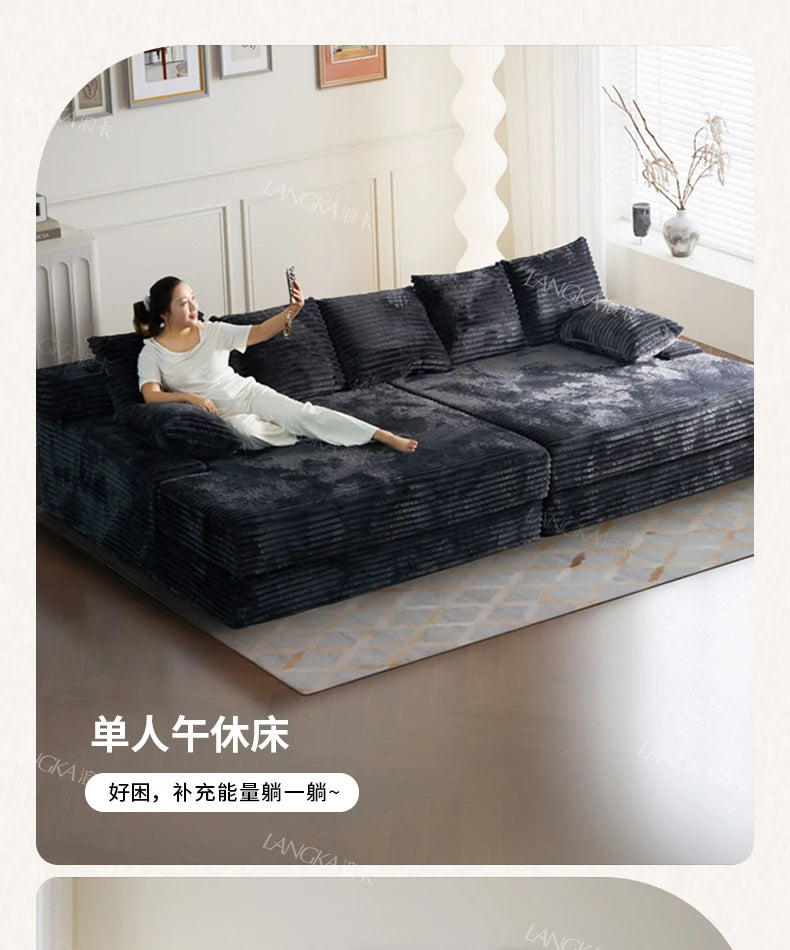 Bed Luxury European Sofa Armrest Adults Villa Floor Vacuum Compressed Couch Living Room Recliner Divano Sottovuoto Furniture