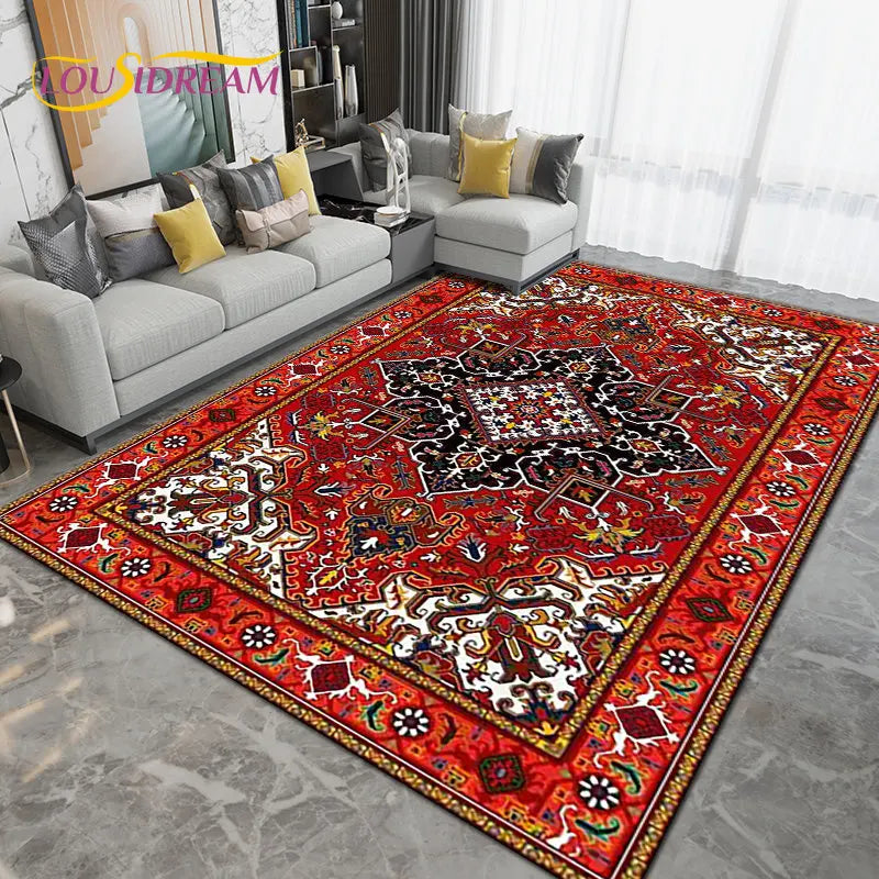 Persia Bohemia Nordic  Area Rug Large,Carpet Rug for Living Room Bedroom Sofa Doormat Decoration,kids Play Non-slip Floor Mat 3D