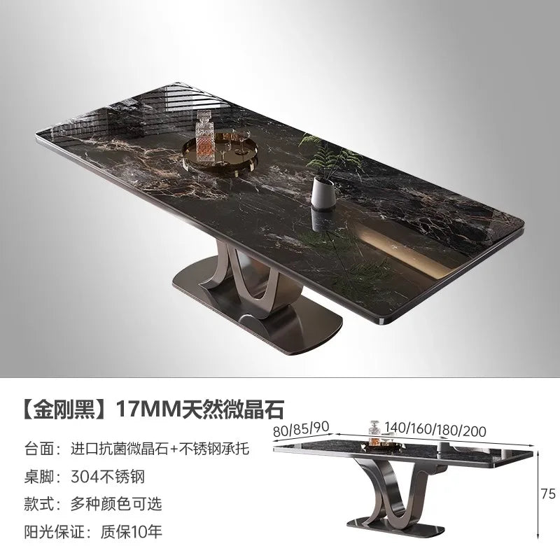 Kitchen Luxury Dining Table Modern Study Large Industrial Bar Living Room Home Furniture Mesas De Comedor Extended Garden JGY