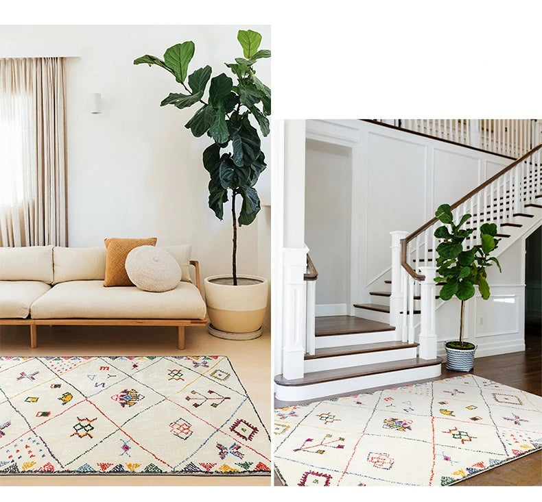 Carpet for Living Room Ethnic Style Large Area Fluffy Children Bedroom Rug Home Decoration Cloakroom Plush Mat ковер Tapete 러그