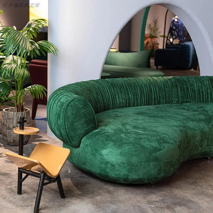 Italian Minimalist Living Room Sofas Curved Leisure Trendy Modern Sofa Designer Aesthetics Muebles Chinese Style Furniture