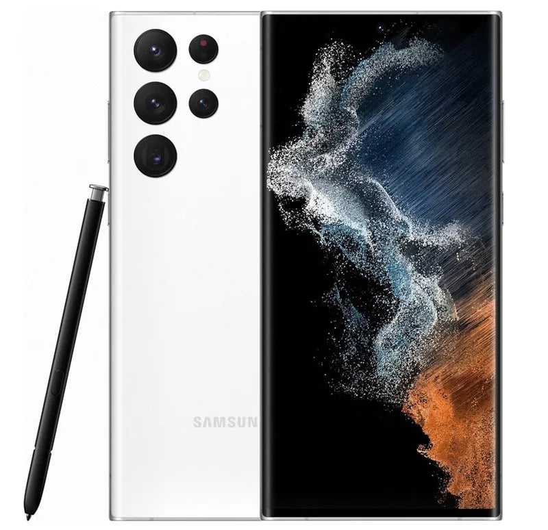 Samsung Galaxy S22 Ultra 5G S908U1 6.8" OLED 8/12GB RAM 128/256/512GB/1TB ROM Snapdragon NFC S22U eSIM Original  Phone