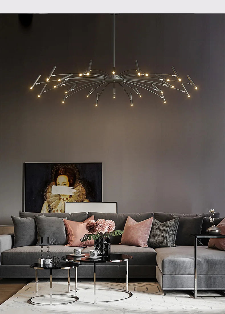Living room lamp, new light luxury bedroom chandelier Nordic lamps modern minimalist atmosphere For home dining room Lights