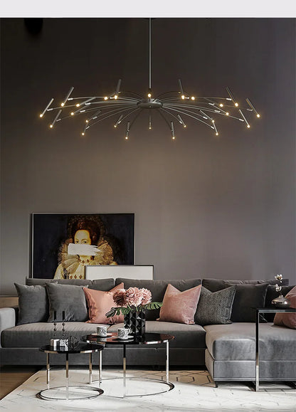 Living room lamp, new light luxury bedroom chandelier Nordic lamps modern minimalist atmosphere For home dining room Lights