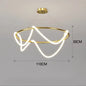 Post-Modern Restaurant Notes Long Hose Lamp Creative Bar Cafe Shop Art Front Desk Designer Chandeliers