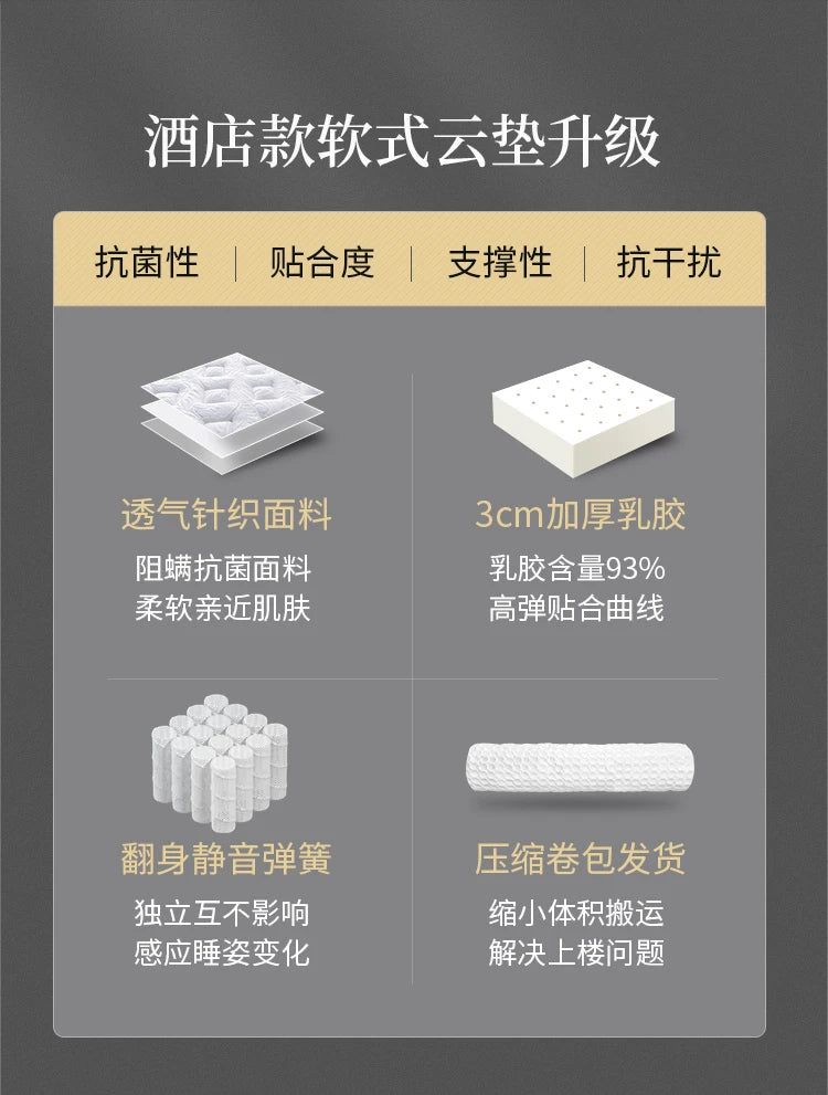 Thickness Queen Cozy Mattresses Double Size Firm Spring Twin Mattresses King Size Floor Colchones Matrimoniales Furniture