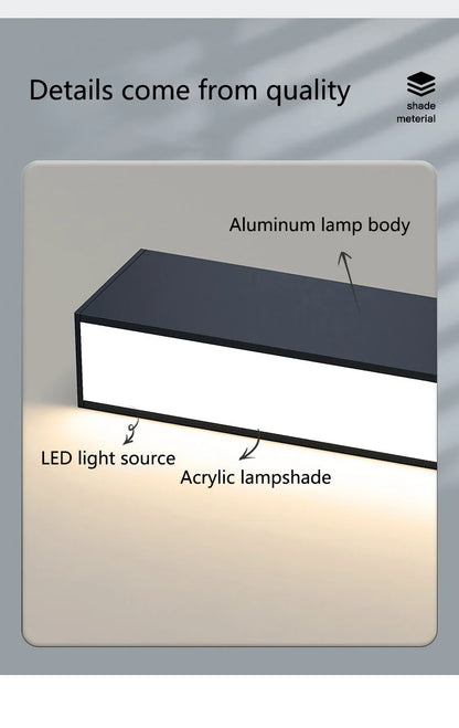 Ceiling lamps for kitchen, living room, ceiling lights led bedroom, dining room, Nordic modern aisle, balcony strip light