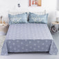 Abstract Geometric Stripe Lines Flat Sheet 3 Pieces 100% Cotton Bed Sheet Soft Comfortable Bedding for Guestrooms and Bedroom