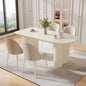 Dining Table Set for 4, 55" Oval Dining Room Table and Chairs Set 4C Baking Paint Technology, Dining Tables with 4 Chairs