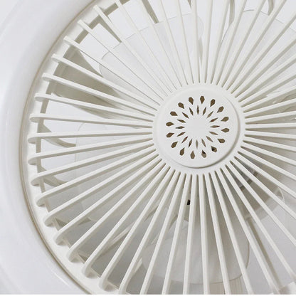 Favorable Discount White Light Round Mini Fan Lamp with Smart Remote Control Chandelier Ceiling Fan Light